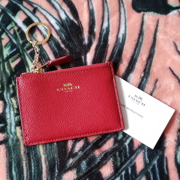 Coach Handbags - COACH Red Gold Credit Card Wallet NEW Coach Handbags - COACH Red Gold Credit Card Wallet NEW